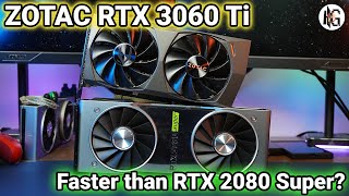 Zotac RTX 3060 Ti Twin Edge OC Review Unboxing  Benchmarks [upl. by Ingrid]