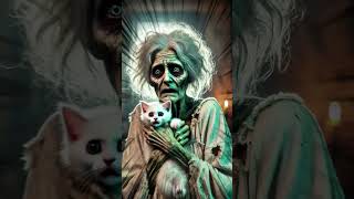 OMG Zombie Granny Breaks Into a Kittens House 😱🧟 cat rescueanimals zombie [upl. by Llemmart]