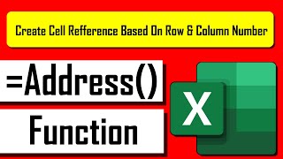 How to Use ADDRESS Function in Excel [upl. by Rosenkrantz]