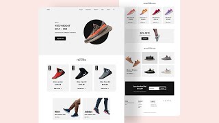 Responsive Ecommerce Website Using HTML CSS JavaScript  Mobile First [upl. by Samella]