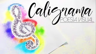 CALIGRAMA POESÍA VISUAL  TEMA LA MÚSICA [upl. by Enyleuqcaj243]