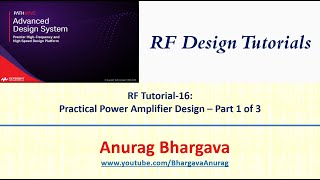 RF Design16 Practical Power Amplifier Design  Part 1 [upl. by Cacilia]