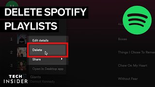 How To Delete A Playlist On Spotify [upl. by Annaiv]