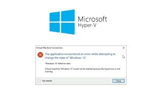 Fix HyperV quotHypervisor not runningquot  Easy  Windows 10 [upl. by Adaminah381]