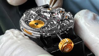 Watchmaking Magic Rolex YachtMaster II [upl. by Suinuj]