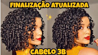 COMO FINALIZAR O CABELO CACHEADO CURTO  MINHA FINALIZAÇÃO ATUALIZADA  CABELO 3B [upl. by Hugon]