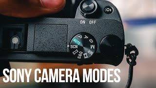 Sony Camera Basics  Understanding Your Camera Dial [upl. by Nnaylime]