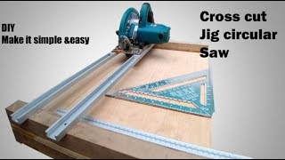 Homemade circular saw crosscut jig [upl. by Fletch993]