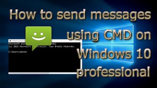 How to send messages using CMD on Windows 10 pro [upl. by Rizzi]