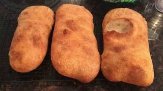 Ciabatta Bread  Authentic Italian Ciabatta [upl. by Rrats]