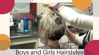 Women Short Asymmetrical Haircut  New Haircut Style for Radona [upl. by Dibrin]