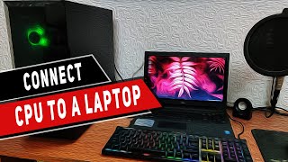 How to connect PC to a Laptop screen  Use laptop as a monitor [upl. by Dombrowski]