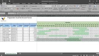 ✅ FORMATO EN EXCEL PARA PROGRAMACIÓN TURNOS TÉCNICOS [upl. by Dede4]