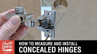 How to Measure amp Install Concealed Hinges on Cabinet Doors [upl. by Eladal93]