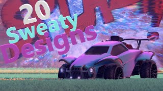 20 SWEATY Octane Designs in Rocket League [upl. by Atsev510]