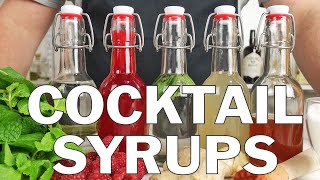 5 x Essential syrups for making cocktails [upl. by Sena]