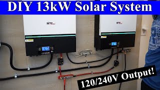 DIY 13kW 48V Offgrid Solar System How to build it from scratch [upl. by Alayne]