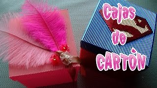 Cómo hacer cajas de cartón│CandyBu [upl. by Eyak]