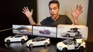 Unboxing Every Tesla Diecast Model [upl. by Livvyy]