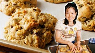 Giant Levain Bakery Chocolate Chip Cookies By June  Delish [upl. by Atekehs282]