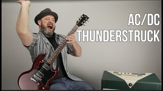 ACDC Thunderstruck Guitar Lesson  Tutorial [upl. by Joslyn919]