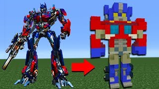 Minecraft Tutorial How To Make Optimus Prime In Minecraft quotTransformersquot [upl. by Lloyd]