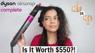 TESTING THE DYSON AIRWRAP ON CURLY HAIR  HONEST REVIEW [upl. by Adran]