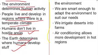 environmental determinism vs possibilism [upl. by Det946]