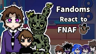 ✨Fandoms react to Michael AftonFNAF2X SPEEDPt 26✨ [upl. by Enelrad]