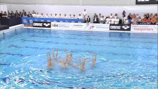 Free Combination  Netherlands  ECC Synchro 2015  Synchroonzwemmen [upl. by Aralc242]