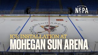 Ice Installation at Mohegan Sun Arena [upl. by Ardnossak]