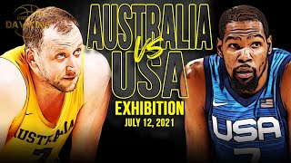 USA vs Australia Full Game Highlights  USA Basketball Exhibition  July 12 2021  1080p [upl. by Noitsirhc]