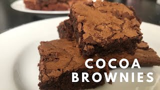 Best Fudgy Cocoa Brownies  Simple Dessert Recipe [upl. by Howey291]