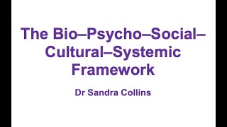 The BioPsychoSocialCulturalSystemic Framework [upl. by Robena]