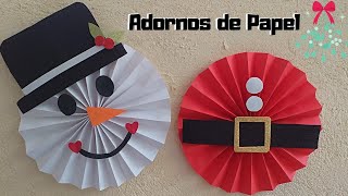 Adornos de Navidad fáciles y bonitos  Rosetas de Navidad [upl. by Hermosa]