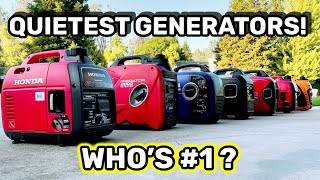 QUIETEST Inverter Generators Honda Generac amp More [upl. by Delly694]