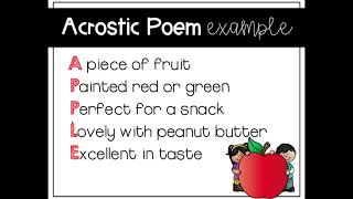 Acrostic Poems Day 1  Google Slides [upl. by Idolah]