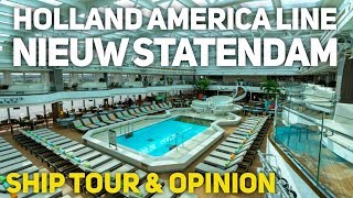 Holland America Line Nieuw Statendam Cruise Ship Tour and First Impressions 2019 [upl. by Von]