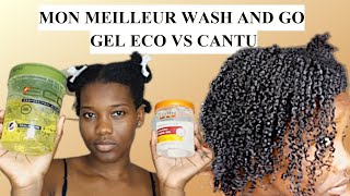 MON MEILLEUR WASH AND GOCHEVEUX CRÉPUS TYPE 4  GEL ECO STYLER VS CANTU [upl. by Derna950]