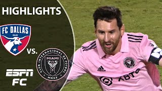 Lionel Messi HIGHLIGHTS from Inter Miami’s MAGICAL win over FC Dallas  Leagues Cup  ESPN FC [upl. by Smada]