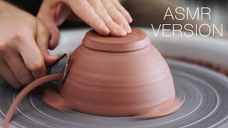 Throwing and Turning a Pottery Bowl with Crosssections — ASMR Version [upl. by Bright887]