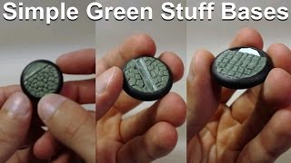 Tutorial Simple Green Stuff Bases [upl. by Hayse]