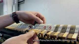 How to Install New Piano Hammers  How to replace piano hammers [upl. by Lanae895]