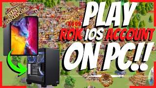 PLAY iOS RoK ON PC Walkthrough on how to do it and TEASER  Rise of Kingdoms [upl. by Itra]