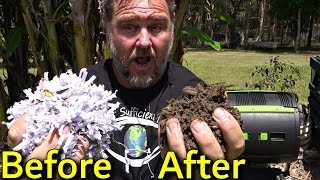 How to Turn Shredded Paper into Compost Garden Plant Food [upl. by Agate]