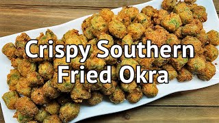 Crispy Southern Fried Okra  Chef Lorious [upl. by Mook]