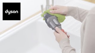 How to clean your Dyson V12 Detect Slim™ cordless vacuums washable parts [upl. by Roseline]