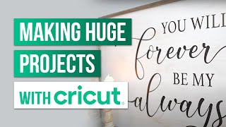 ❤️Cutting A Larger Than Mat Project With Your Cricut  Cricut Off The Mat Projects [upl. by Razal]