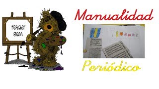 Manualidad  Hacer un periódico para niños [upl. by Mayberry]