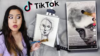 Exploring Tiktoks Art amp Drawing Advice uhhh drawing with brushes amp bleach [upl. by Martineau605]